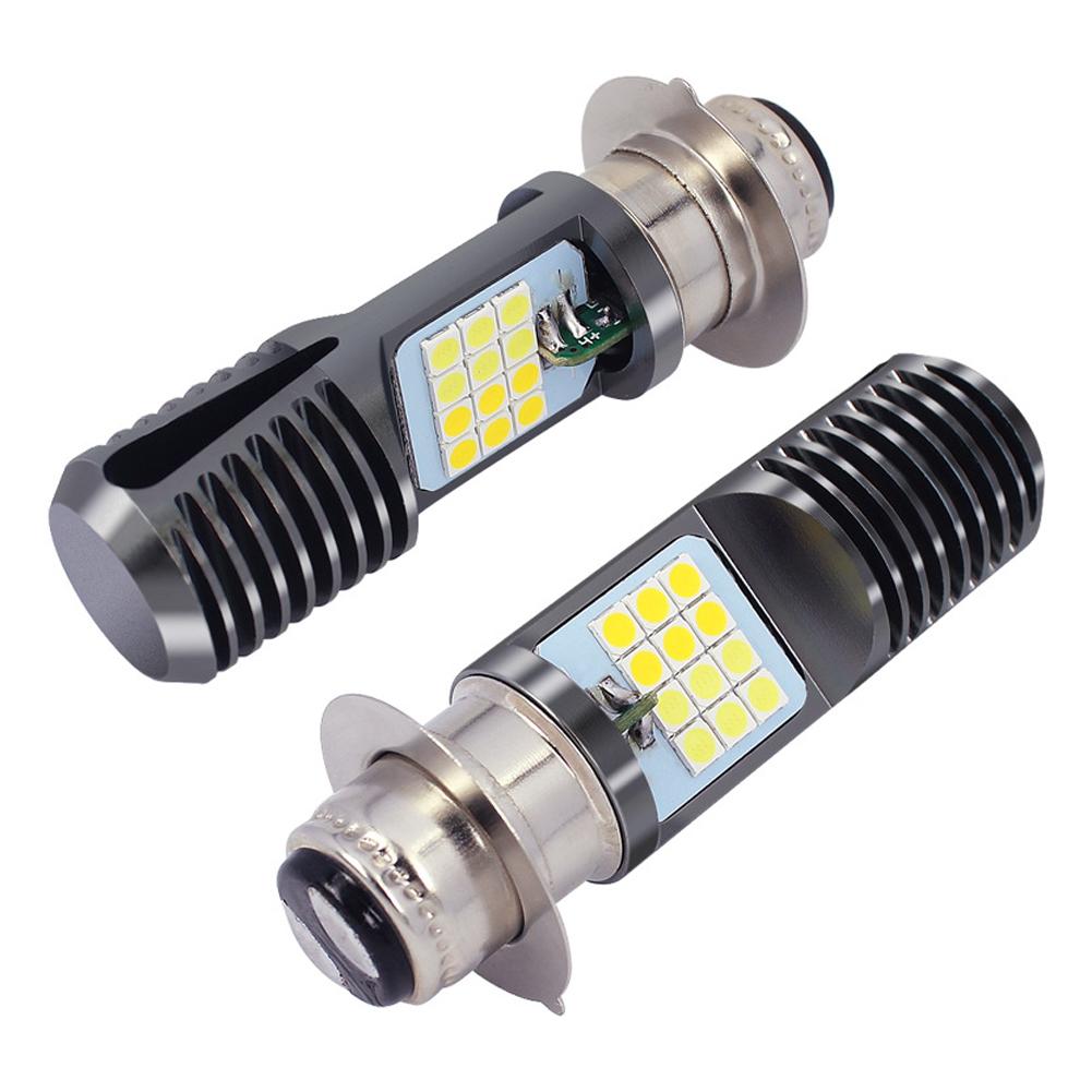 Motorcycle Headlight Motorcycle Scooter H4 BA20D PX15D 24 LED Light Super Bright Light Lamp Moto DRL Lights
