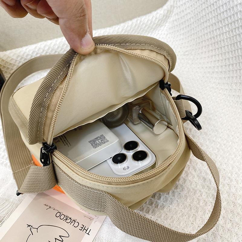 Summer Contrast Color Portable Kettle Small Bag Female Light Crossbody Mobile Phone Bag Multifunctional Water Cup Bag Male