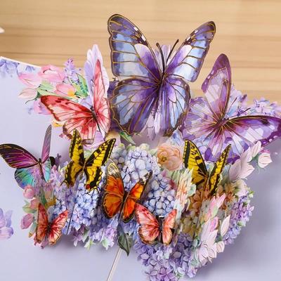 Pop Up Card Flowers Bird 3D Greeting Card  for Any Occasion, Birthday Mother¡¯s Day Anniversary Birthday Card Invitations