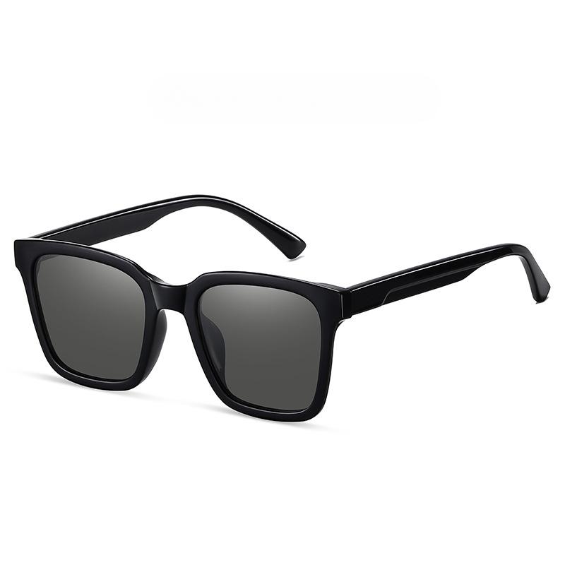 Gafas de Sol de Nailon de Tendencia Cuadradas con Pines de TR Gafas de Sol de Montura Completa Versión Coreana de Gafas de Sol Simples para Parejas