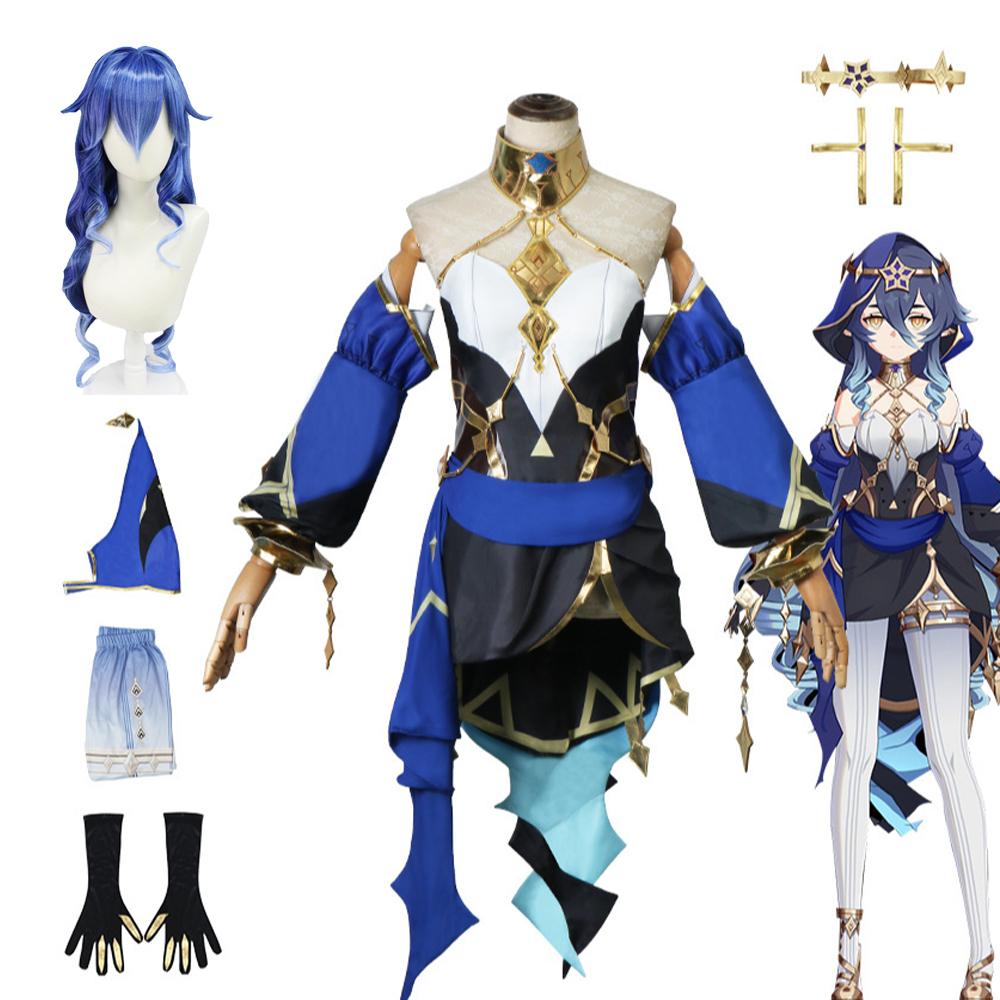 Game   Layla Sumeru Cosplay Costumes Layla Full Set  Headwear Dress Stockings Wig for Anime Cosplay Women Carnival