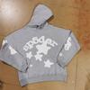 Sp5der European and American hip hop singers with the same printed letters 555555 men and women couples sweater hoodie trend