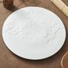 Rock Texture Relief Ceramic Flat Plate Circular Dessert Plate Steak Plate Serving Plates Molecular Cuisine Creative Tableware