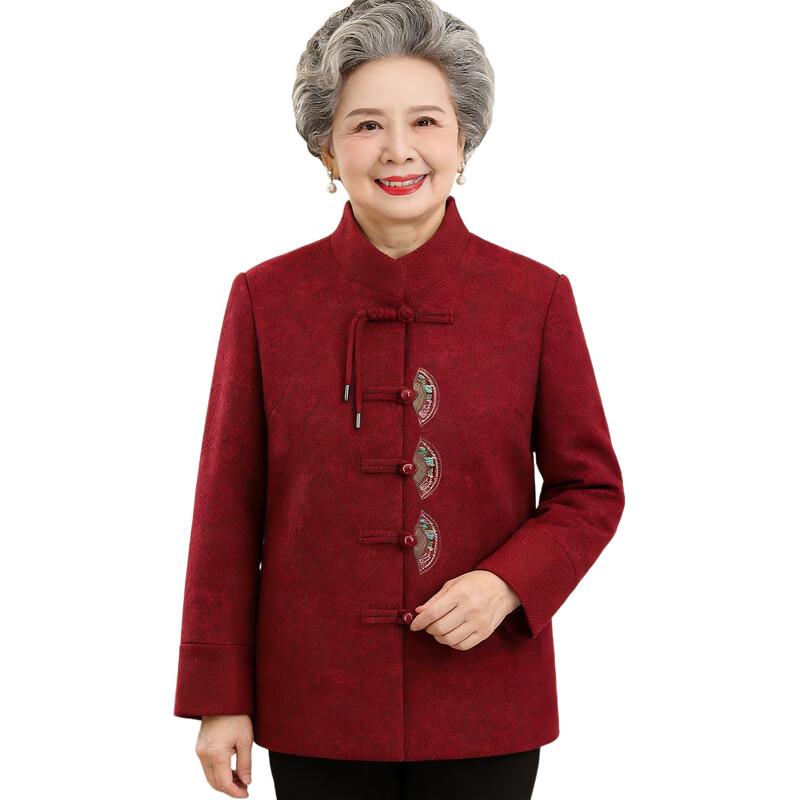 Yalu Elderly Women's Floral Print Jacket