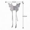 Exquisite Shiny Rhinestone Tassel Hair Claw Clip Butterfly Hair Claw Clip  Women Hair Accessories