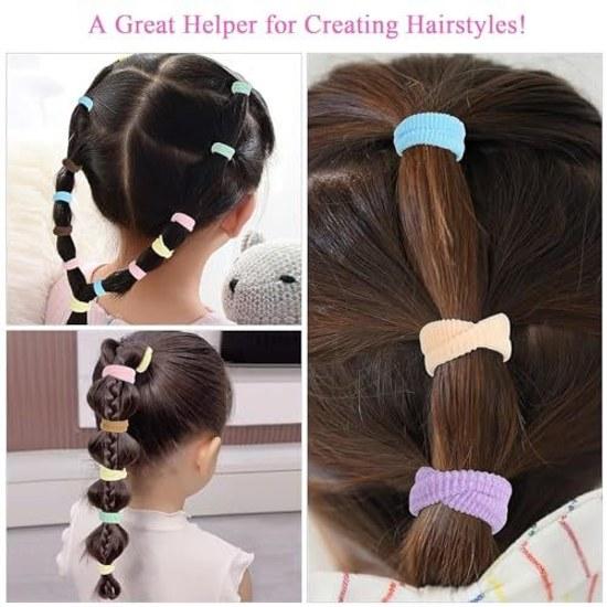Hair tiechildrenhair rubberbaby tieKafandhair tiekidshair accessoriessmall100-piece setcutebulkhair rubberchildrenstylish girlshair ornament(colorful)