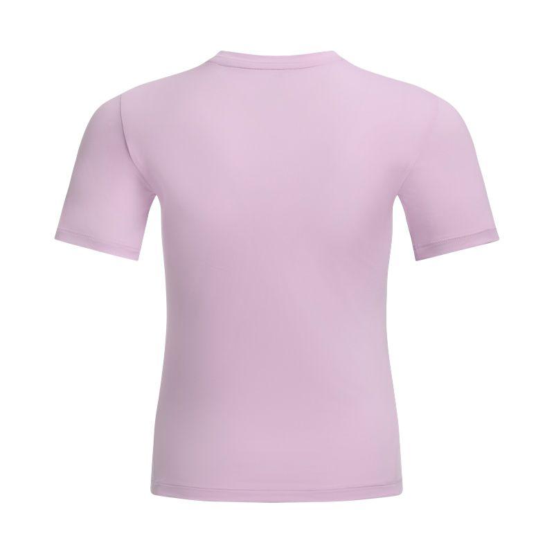 Under Armour Cool Mesh Logo Solid Loose Breathable Crew Neck Short Sleeve T-Shirt Women T-Shirts Purple 6007555-543