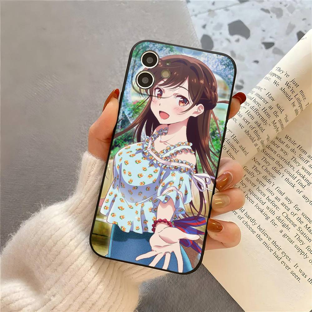 Mizuhara Chizuru Anime Rent-A-Girlfriend Phone Case For IPhone 17 Air 16 15 14 13 Pro Max 11 12 Black Silicone Cover