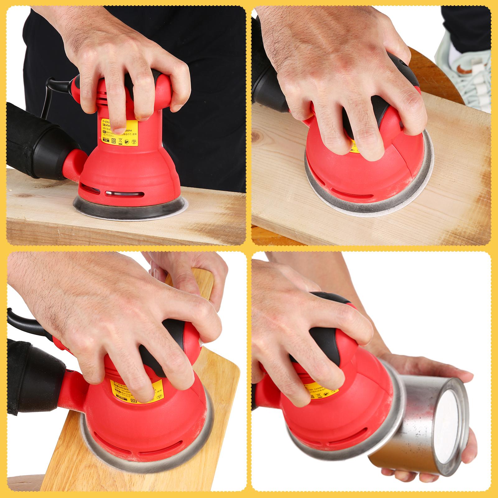 

Orbital Sander, 5INCH 125MM 12600RPM Random Orbital Sander, 12Pcs Sandpapers, Efficient Dust Collector, Ideal for , Sanding Down & Finishing Wood