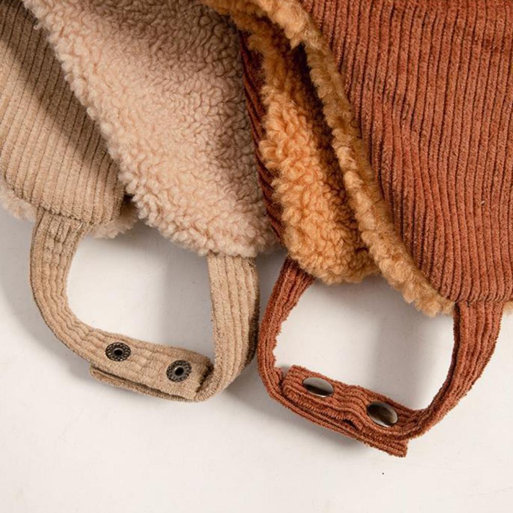 Thickened Ear Protection Cap Double Sided Wearable Bomber Hats High Quality Winter Hat  Unisex