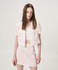 ETMON Summer Tweed Mini Skirt, Pink