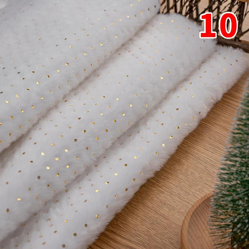 160X50Cm Pv Velvet Gilded Snowflake Velvet Fabric for Christmas Decoration Pillow Cover Women's Hoodie Handmade Diy Sewing Cloth