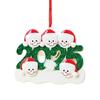 Snowman Resin Christmas Ornament Customizable Decoration Safe For Children Family Holiday