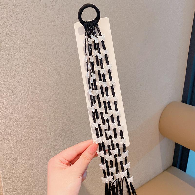 1PC Lovely Girls Five-pointed Star Wigs Ponytail Headbands Rubber Bands Hair Bands Headwear Kids Hair Accessories Hair Ornament