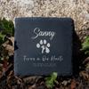 Personalized Pet Memorial Gift Custom Pet Memorial Garden Stone Slate Engraved Garden Slate with Dog Name Dog Loss Gifts