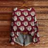 Women's Christmas Print Lightweight Sweater Casual Long Sleeve Knitted Pullover