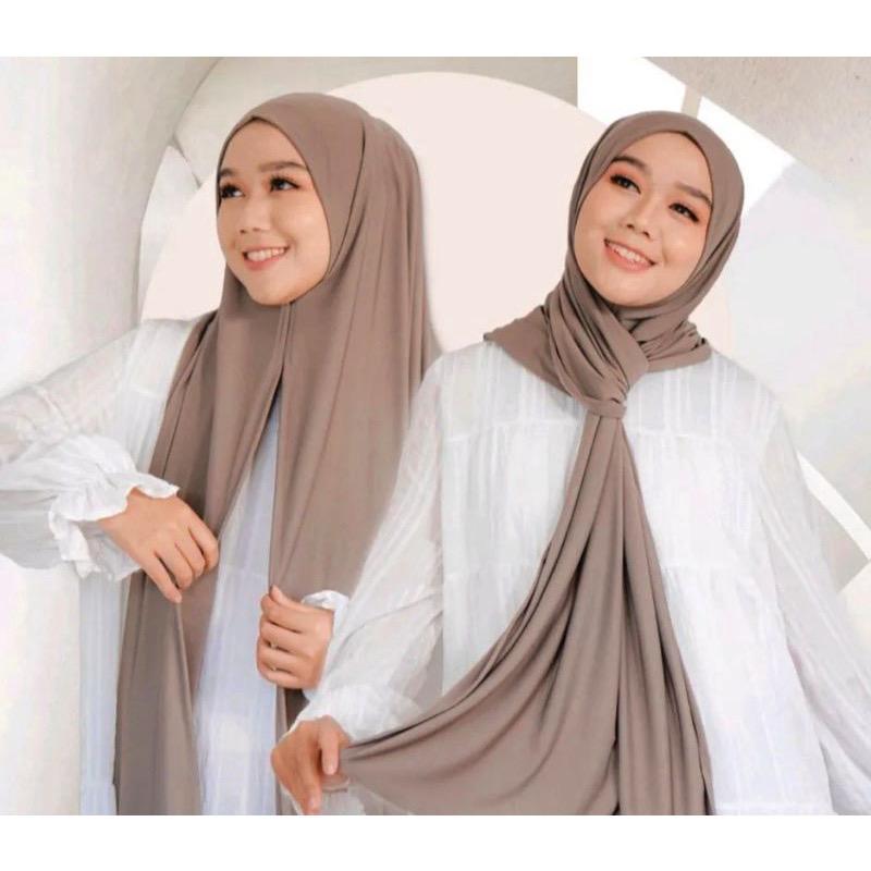 Langer Premium Instant Baumwoll-Jersey-Hijab-Schal Jersey-Hijabs LIEFERANT Pinless Kopftücher Ready to Wear