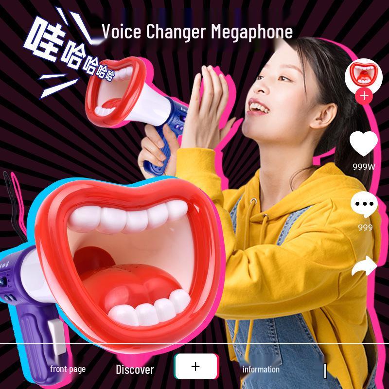 Douyin Creative Voice Changer Toy: Cute, Funny Megaphone & Recording Speaker for Kids