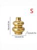 Modern Round Ceramic Vase Flower Arrangements Living Room Dining Table Decoration Abstract Gold Silver Irregular Vase Home Decor