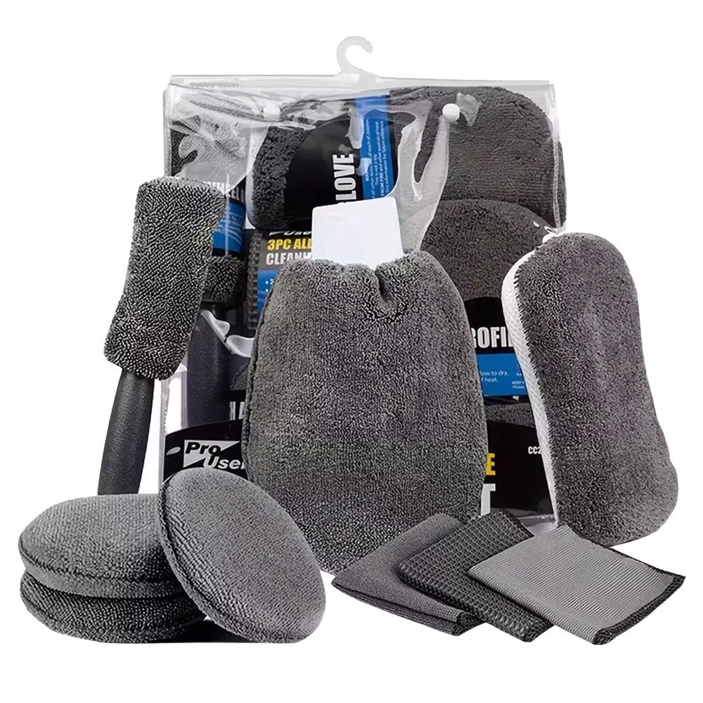 Custom Car Wash Kit with Logo Sticker - Auto Cleaning Tool Set