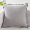 Solid Plush Square Throw Pillow Cover With Piped Edge For Sofa Bed Office Living Room Home Decor