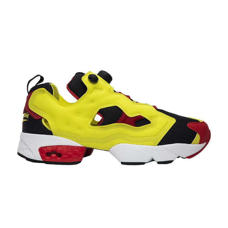 Men's Sneakers Reebok Instapump Fury Citron (2019) Black/Hyper Green-Reebok Red-White