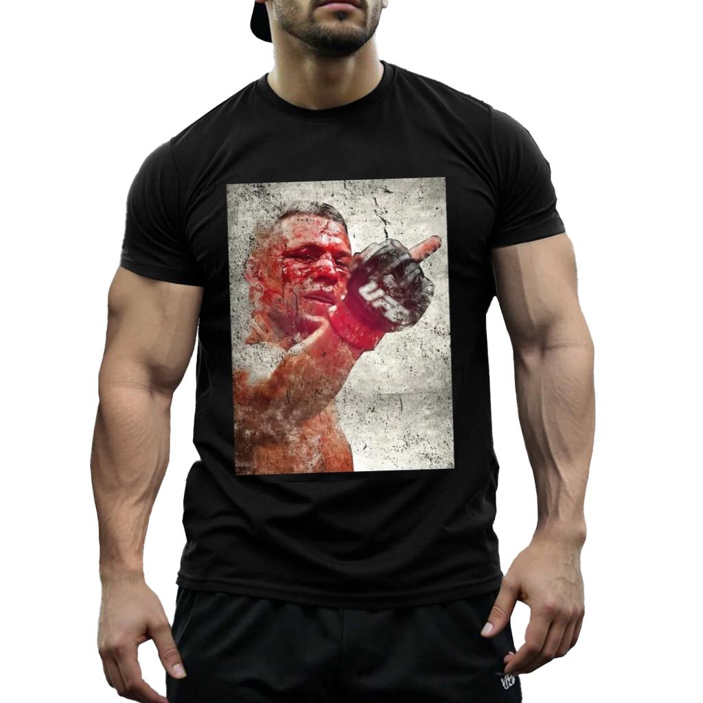 Bloody Nate Diaz Art Print T Shirt