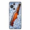 For TCL 605 Case Fashion Flower Protective Black Silicone Soft TPU Back Cover Case For TCL 60 5G 60 SE Case 60SE Coque Funda Bag