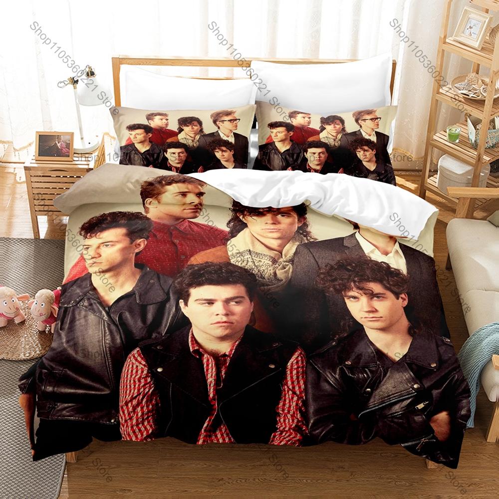 Cool INXS Bedding Set Duvet Cover + 2 Pillowcases Australian New Wave Rock Michael Hutchence Vintage 80s Bedroom Decor