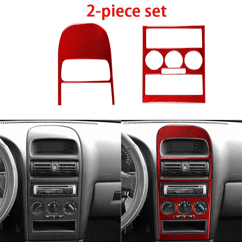 Central Console Panel Decorative Cover Sticker Decal For Opel Astra G 1998 1999 2000 2001 2002 2003 Carbon Fiber Car Accessories