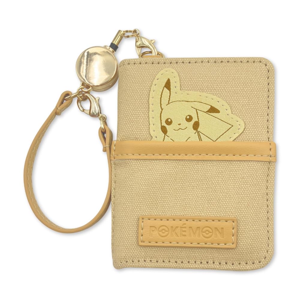 

Marimo Craft Hyokkori Patch Series Pass W75 x H100 x Pokémon Bi-Fold Case, Pikachu, Approx. D10mm, PKM-943