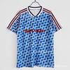 Retro Football Jersey Men Vintage Soccer Shirt Sports Training Top