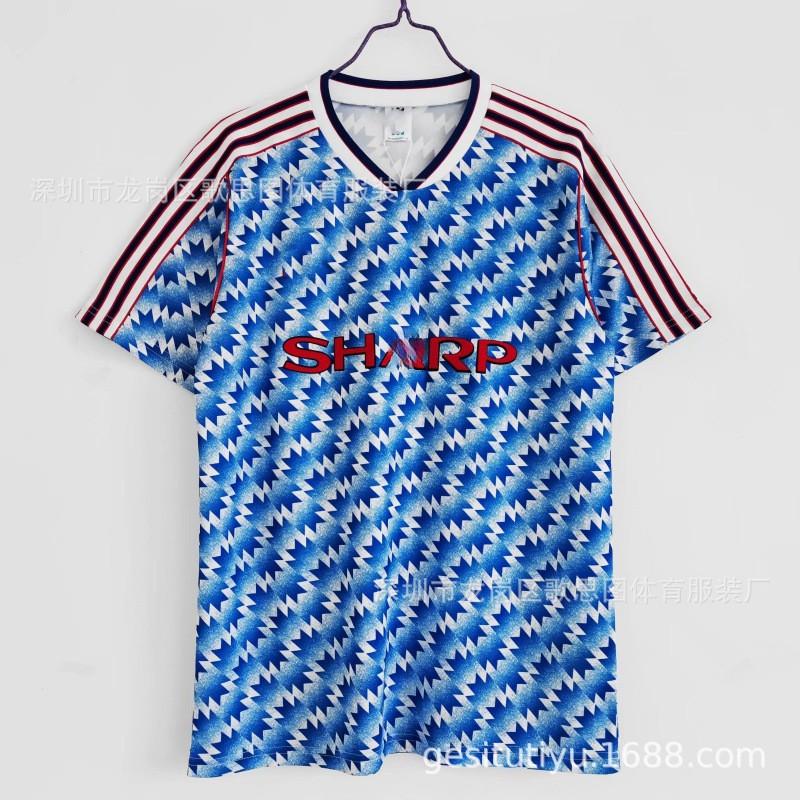 Retro Football Jersey Men Vintage Soccer Shirt Sports Training Top