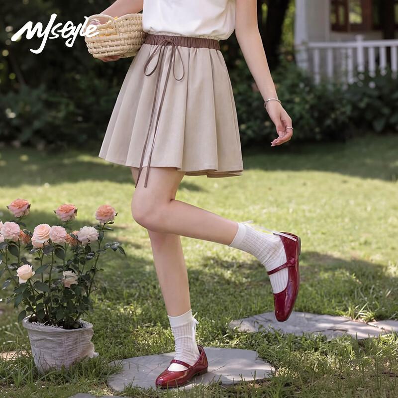 MJ STYLE Lace Color Block A-Line Skirt XL
