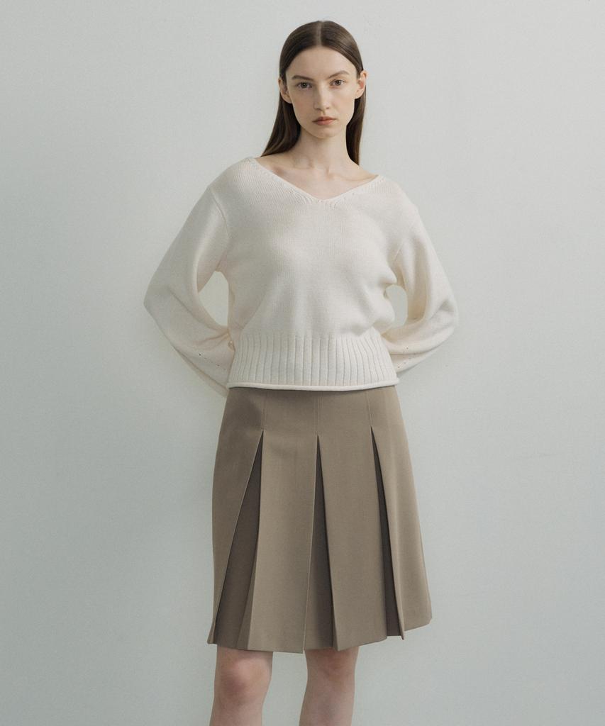 OCTETTE Cotton Waveneck Knit_2Color
