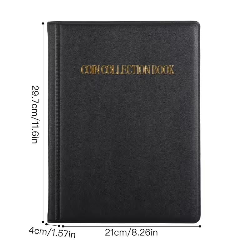 10 Sheets Banknotes And Coin Collection Book Storage Pouch Holder For Commemorative Coin Organizer