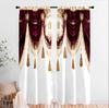 2pcs Palace luxury curtains   pole pocket design   protect privacy   suitable for decoration in various scenes  Wine red curtains