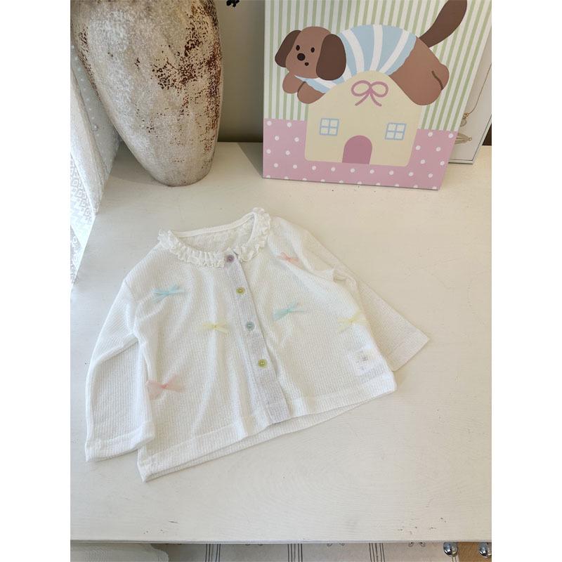 Girls Summer Sun Protection Cardigan - Lightweight Air Conditioning Jacket for Kids Size 90