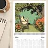 Cats Chillin' With Book 2026 Wall Calendar Funny Cat-Themed 12 Monthly Planner