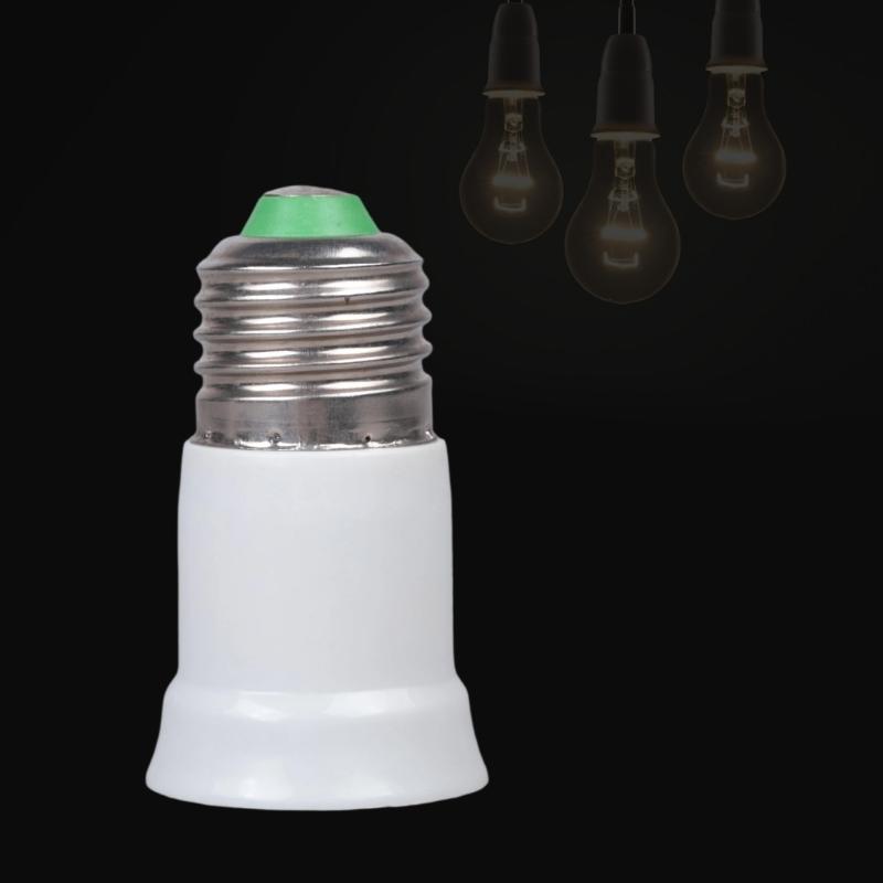 3PCS E27 Lamp Holder Extender 65mm Plastic Metal Base Light Bulb Elongator For Easy Installation Of Light Bulbs