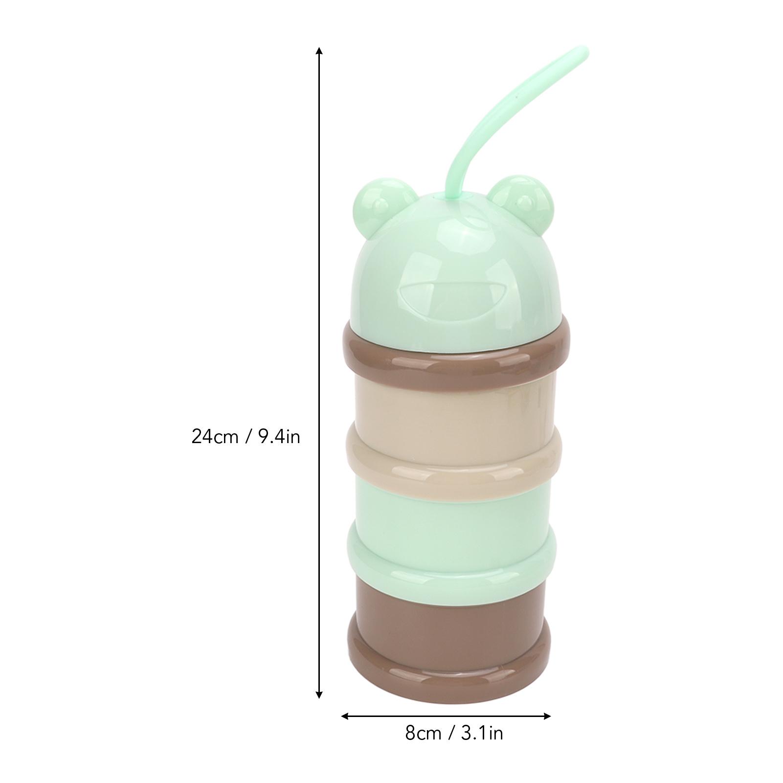 

3 Layers Baby Milk Powder Dispenser Detachable Portable Stackable Rotation Baby Snack Storage Container