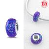 Authentic Certified Pink Glass Bead Blue Romantic Bead Charms Compatible With Bracelets Charm Bead Charms Copper Women Diy Jewellery Making