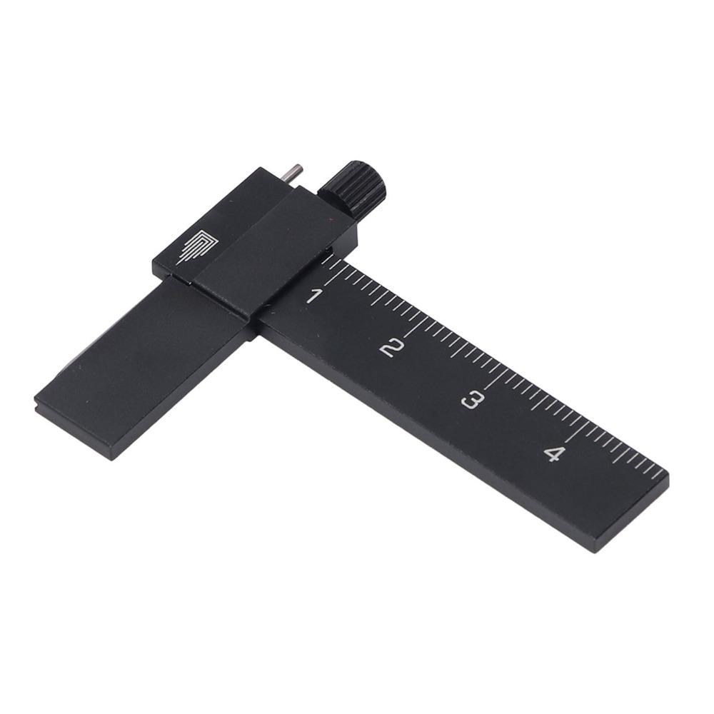 Tungsten Steel Blade Model Carving Ruler Aluminum Alloy Adjustable Scribing Ruler  Model Crafting
