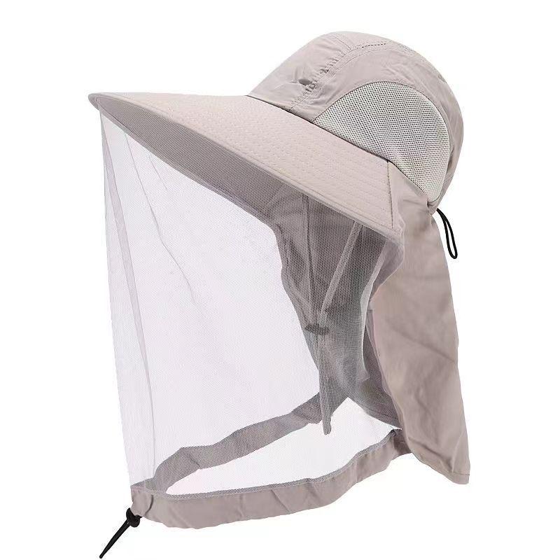 Unisex Mesh Mückendichter Sonnenhut mit breiter Krempe - Anti-UV Sommer Wandern & Angeln Outdoor Schutz