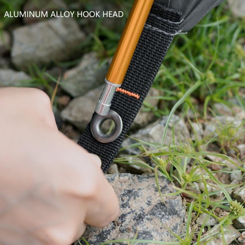 Preassembled Camping Poles Replacement 3.6m 4 Meter 4.4 Meter Adjustable Aluminum Shelter Repair Accessory