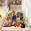 Pop Culture Area Rug, Michael Jackson They Dont Care About Us Brazil Poster, Living Room Decor, Non-Slip Mat