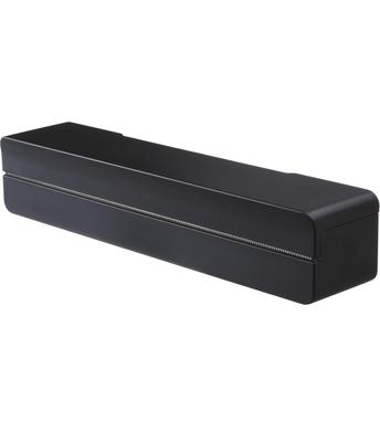 Yamazaki Tower Wrap Case Magnet Wrap Dispenser 22cm Black 3246