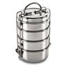 TreegoArt Lunch Box/Tiffin in Acciaio Inossidabile con Clip di Chiusura Compatta e Durevole Perfetta Per Ufficio e Scuola - Confezione da 1