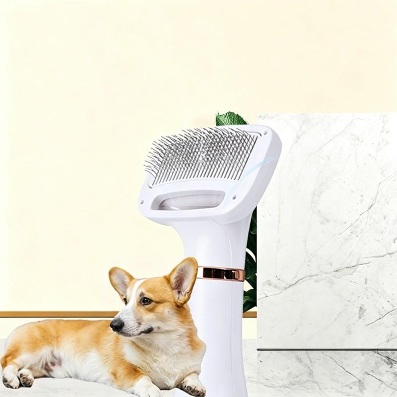 ABYN-2-In-1 Pet Hair Dryer Brush, Dog Cat Grooming EU Plug