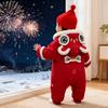 Winter-Baby-Overall: Verdicktes Red Velvet Outfit für Neujahrsausflüge (T117 - Die wunderbare Welt der Träume)